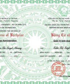 mẫu bằng đại học bách khoa Tphcm