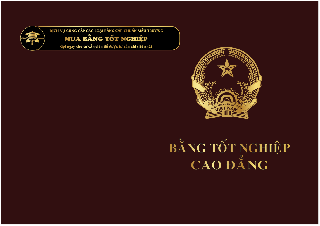 mẫu bìa bằng cao đẳng trước năm 2009 tất cả các trường trong nước.