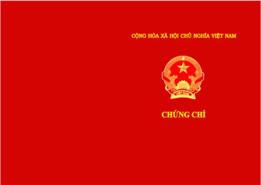 Bìa chứng chỉ hành nghề của các trường cấp