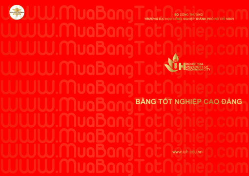mẫu bìa làm bằng cao đẳng đại học công nghiệp tphcm
