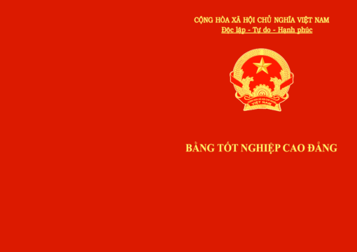 mẫu bìa làm bằng cao đẳng những năm 2018 - 2023