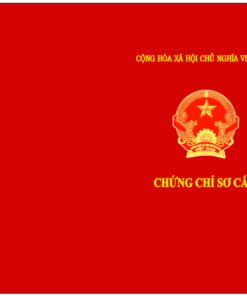 Bìa mẫu chứng chỉ sơ cấp kỹ thuật chế biến món ăn