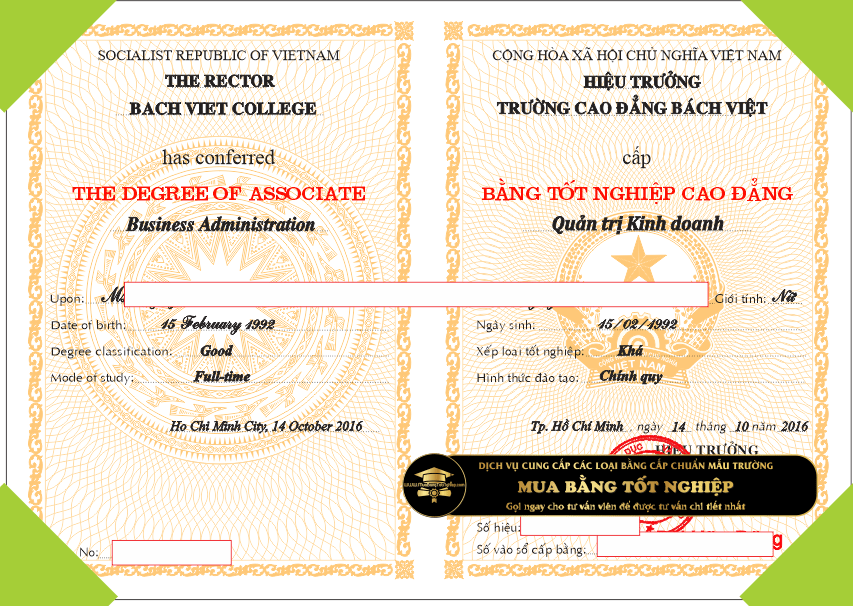 Cần Làm Bằng CĐ Bách Việt, Gọi ngay cho dịch vụ làm bằng tốt nghiệp của chúng tôi.