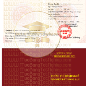 dịch vụ cung cấp các loại chứng chỉ hành nghề môi giới bất động sản