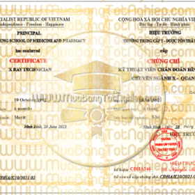 chứng chỉ hành nghề trưởng trung cấp y được Tôn Thất Tùng