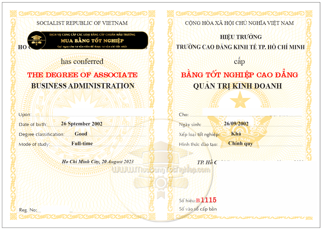 Cần Mua Bằng Cao Đẳng Ở TpHCM trường Cao Đẳng Kinh Tế TpHCM