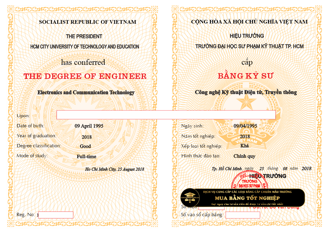 cần mua bằng đại học sư phạm kỹ thuật tphcm, chuẩn mẫu của trường liên hệ ngay dịch vụ