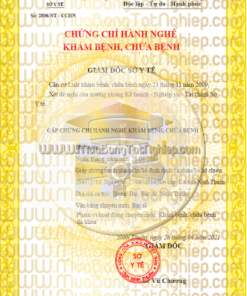 chứng chỉ hành nghề khám chữa bệnh, loại cũ và loại mới