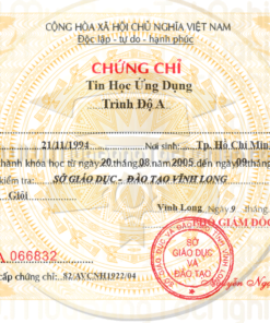 Cần mua chứng chỉ tin học ứng dụng liên hệ ngạy với dịch vụ Làm chứng chỉ anh văn và tin học