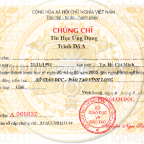 Cần mua chứng chỉ tin học ứng dụng liên hệ ngạy với dịch vụ Làm chứng chỉ anh văn và tin học