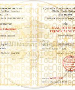 làm bằng trung cấp trường Cao đẳng sư phạm trung ương năm 2023 ngành mầm non