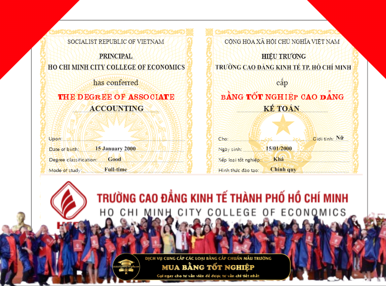 Mẫu bằng Cao đẳng Kinh tế thành phố Hồ Chí Minh cho các bạn cần tham khảo.