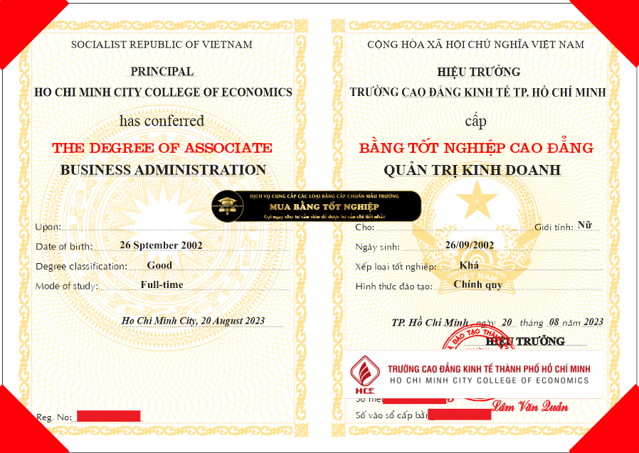 Mua bằng CĐ Kinh tế TpHCM, liện hệ ngay với dịch vụ, làm bằng uy tín chất lượng