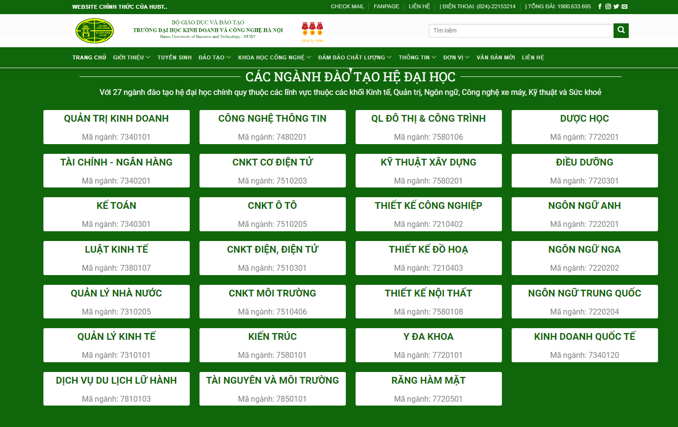 Các khoa ngành tại trường bạn cần xem trước khi làm bằng