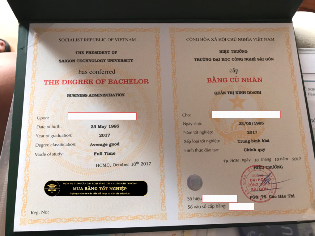 Mua bằng đại học Công nghệ Sài Gòn, gọi ngay cho dịch vụ làm bằng đại học của chúng tôi.