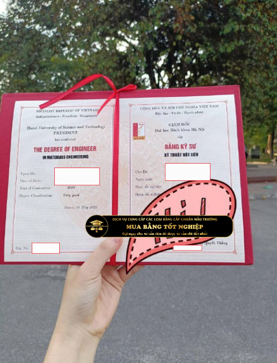 Bằng KS ngành Kỹ thuật vật liệu xây dựng trường Hanoi University of Science and Technology – viết tắt HUST