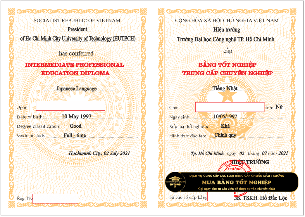 Hệ đào tạo trung cấp của trường Đh Hutech