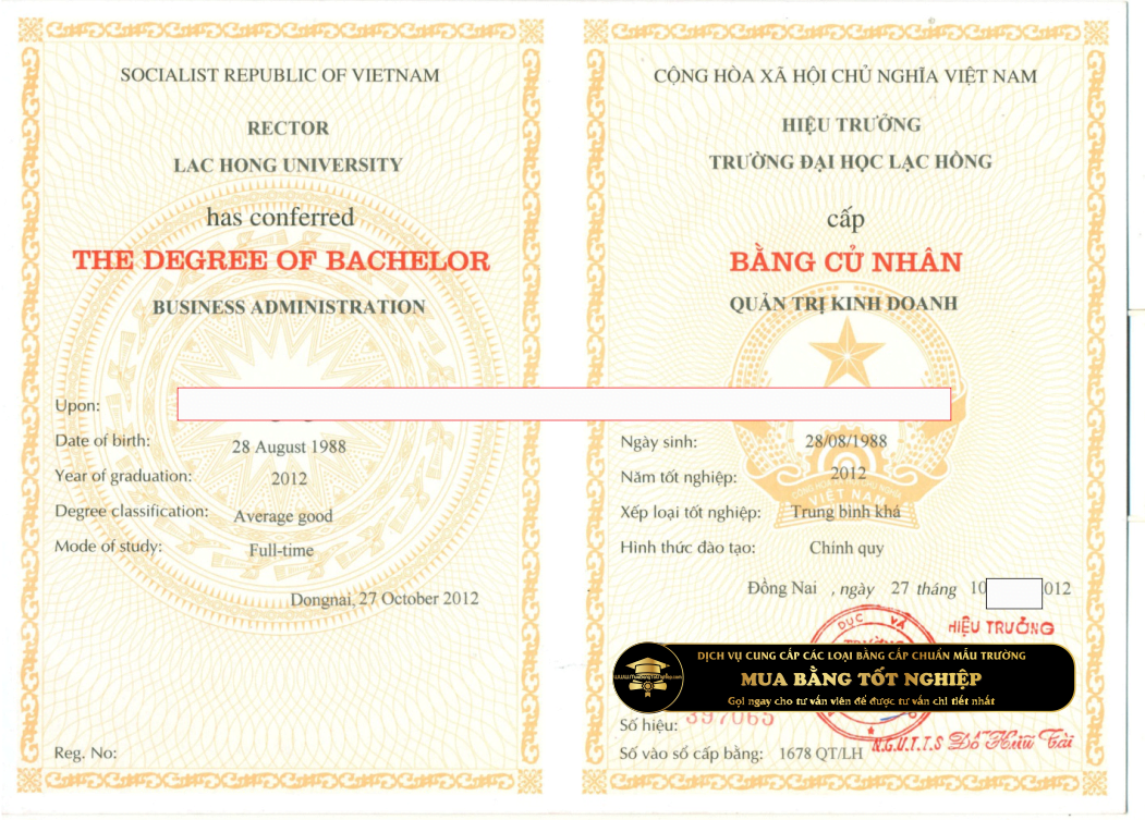Làm bằng Đại học Lạc Hồng cung cấp bằng cấp tại Đồng Nai, dịch vụ làm bằng ĐH uy tín