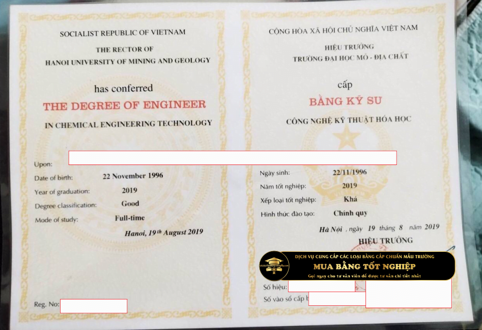 Làm bằng Đại học Mỏ - Địa Chất (HUMG - Hanoi University of Mining and Geology)