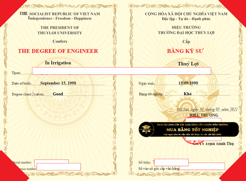 Làm bằng Đại học Thuỷ lợi Liên hệ ngay với dịch vụ làm bằng đại học đáng tin cây.