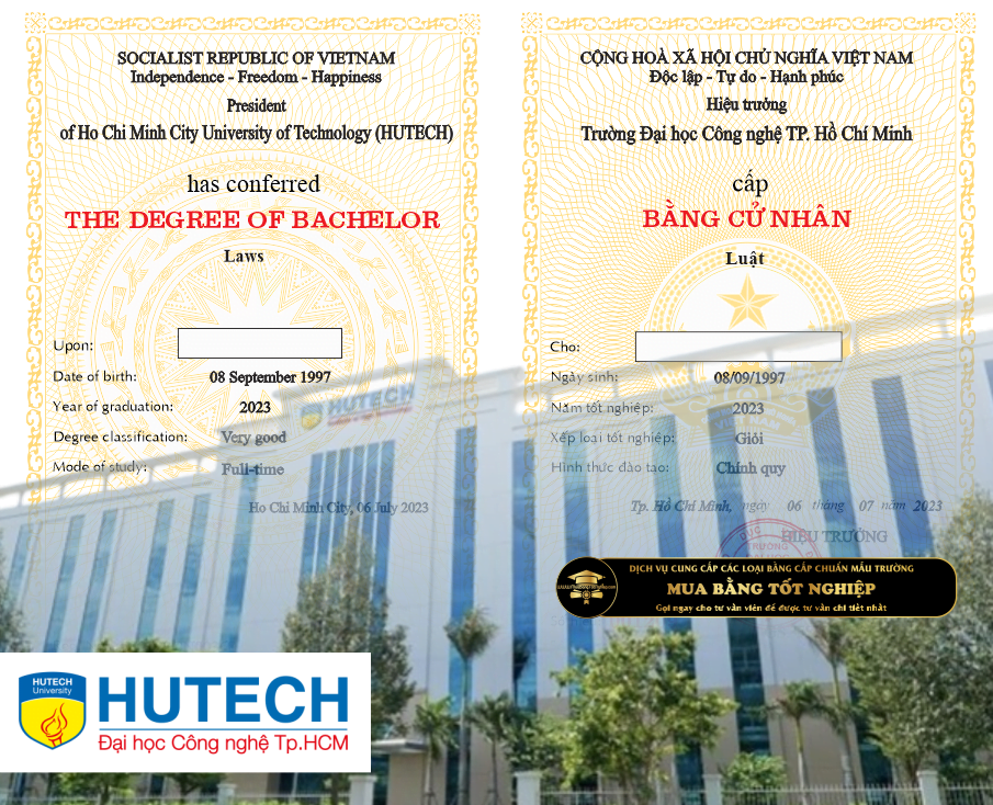 Làm bằng ĐH Công nghệ TpHCM, dịch vụ làm bằng đại học đáng tin cậy tại Thành phố Hồ Chí Minh