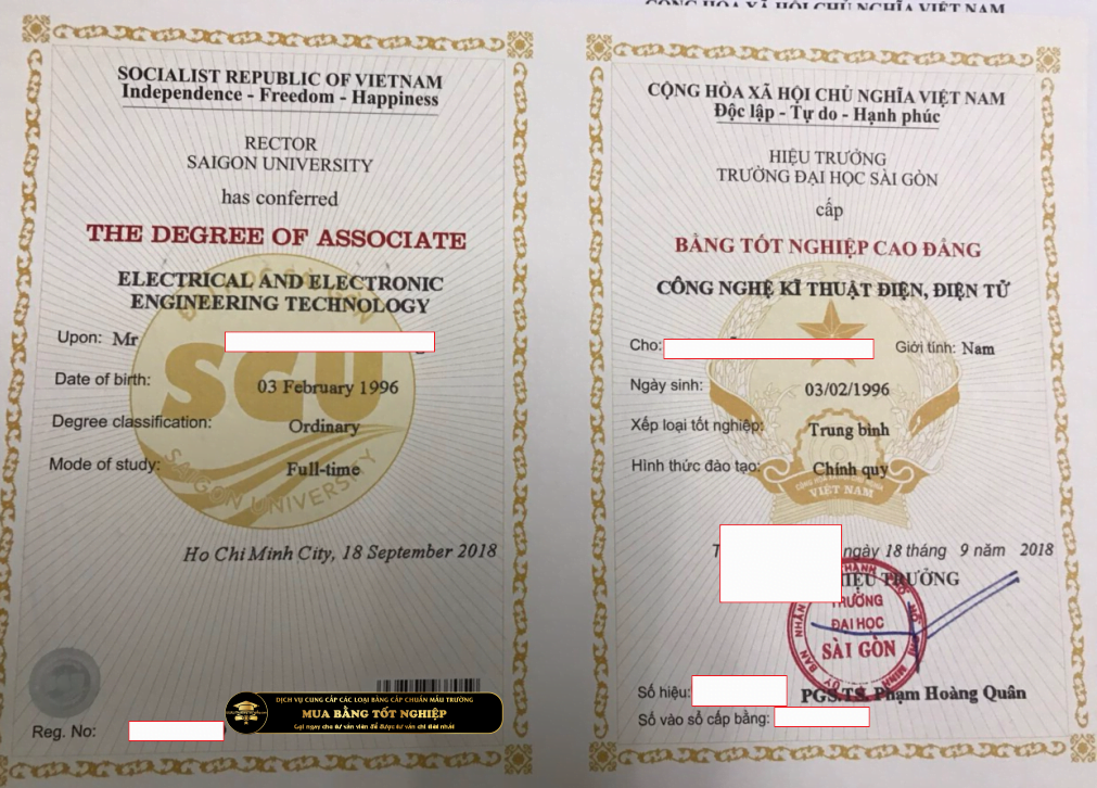 Mua bằng cao đẳng trường Đại học Sài gòn hãy liên hệ ngay với chúng tôi