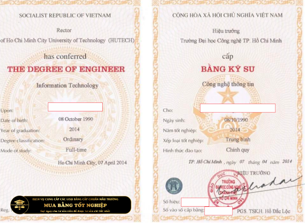 Mua bằng cntt (Công nghệ thông tin) trường ĐH Hutech