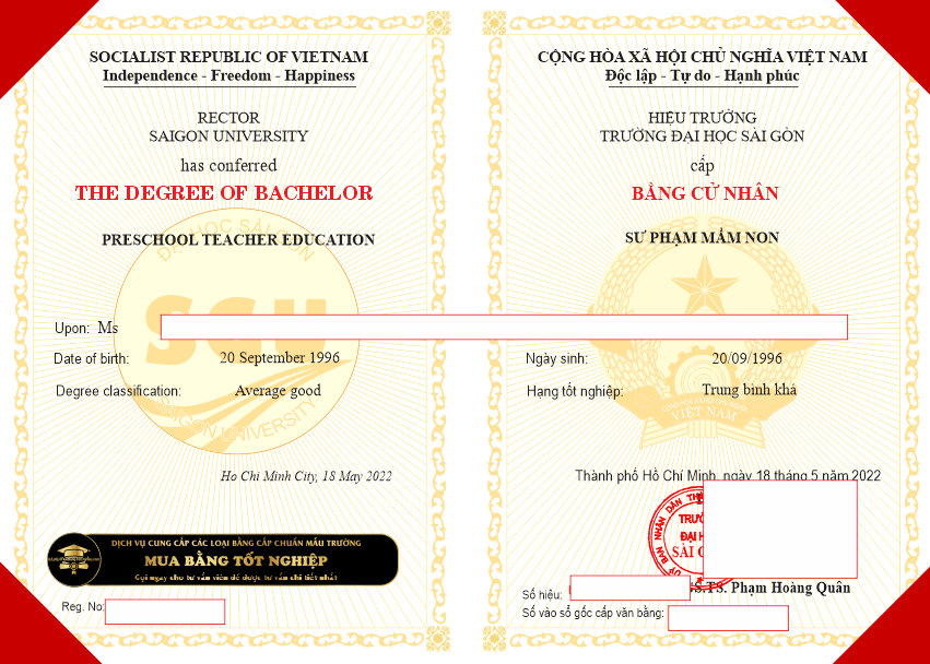 Mua bằng Đại Học Sài Gòn, hãy liên hệ ngay với dịch vụ làm bằng ĐH chúng tôi